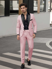 Bold One Button Men's 2 Pieces Suit Casual Wedding & Party