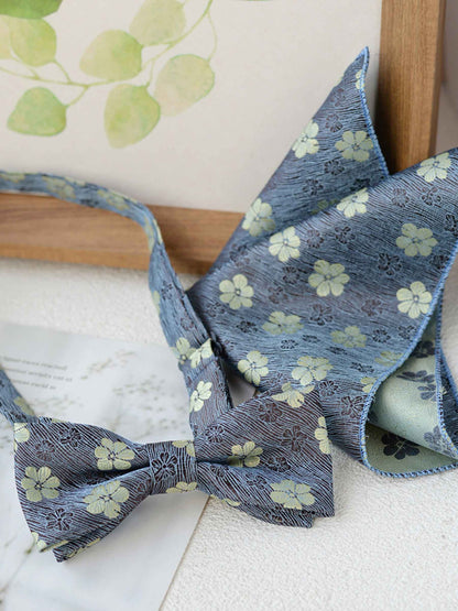 Posh Men's Bow Tie and Pocket Square Set