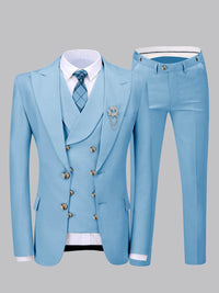 Smart Fit Two Button Men's 3 Pieces Suit Wedding Day