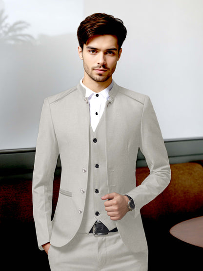 Vintage Style Single Breasted Men's 3 Pieces Suit