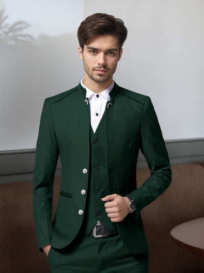 Vintage Style Single Breasted Men's 3 Pieces Suit