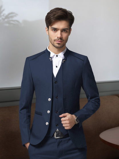 Vintage Style Single Breasted Men's 3 Pieces Suit