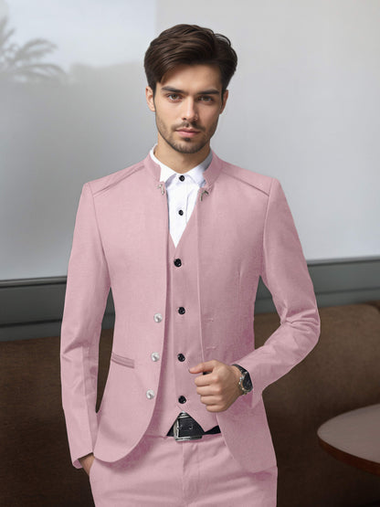 Vintage Style Single Breasted Men's 3 Pieces Suit